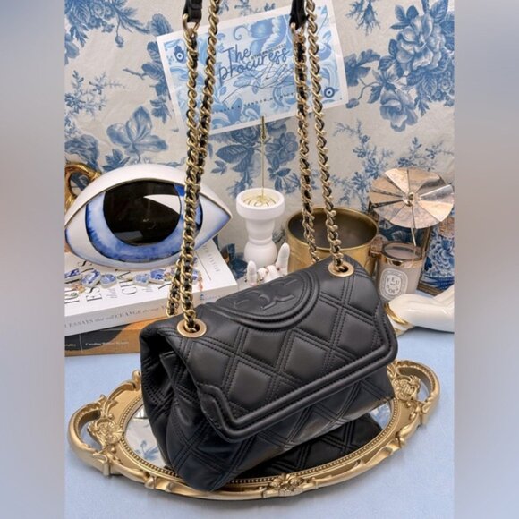 🆕 TORY BURCH 🧿 NWOT Fleming Soft Convertible Shoulder Bag, Black - AUTH - Picture 2 of 15
